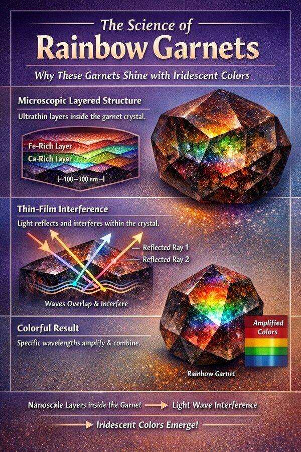 What Causes Iridescence In Rainbow Garnets